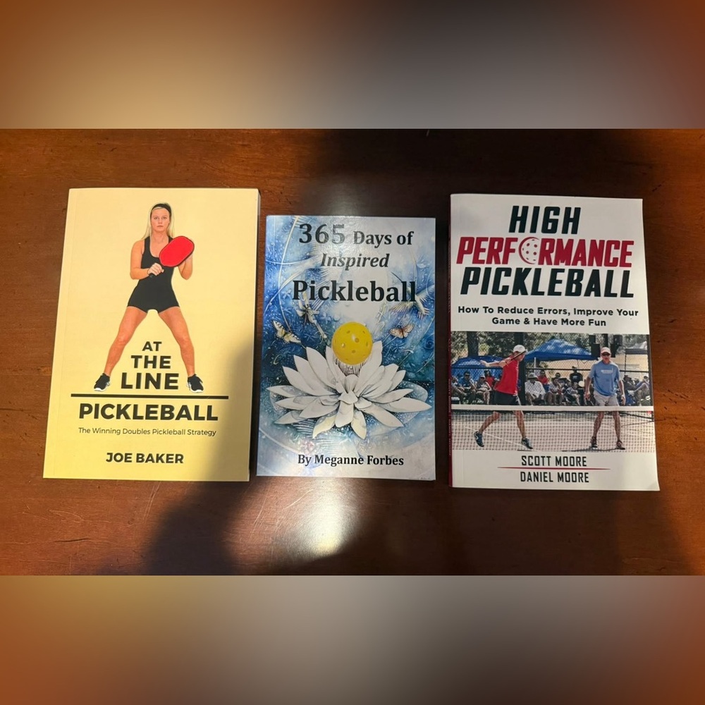 New set of 3 Pickleball Strategy Book Set